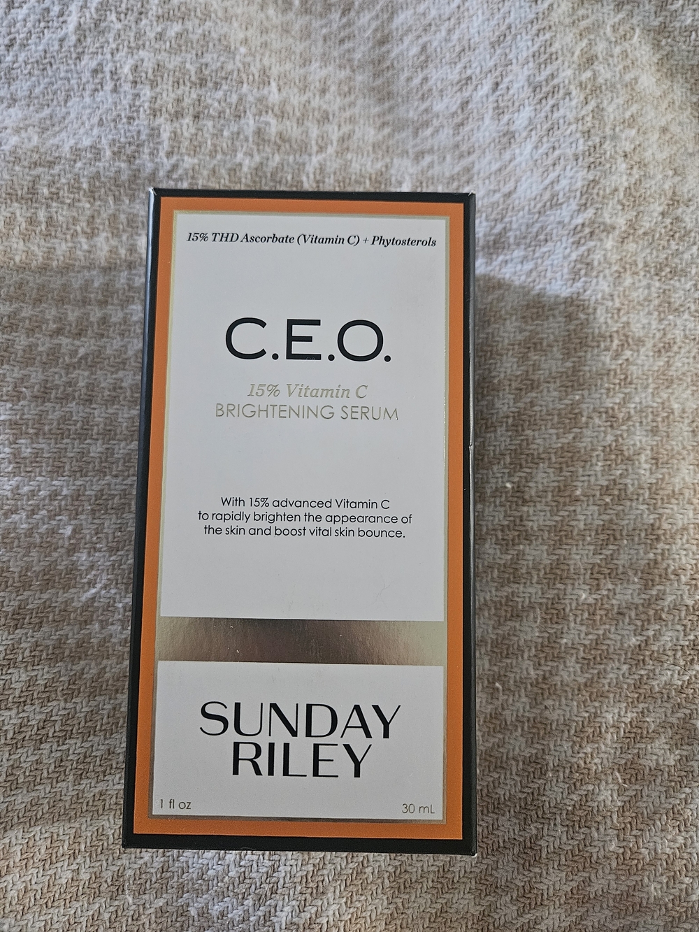 Sunday Riley Bright Orange C.E.O. 15% Vitamin C Brightening Serum Bottle...NW. - Picture 7 of 9